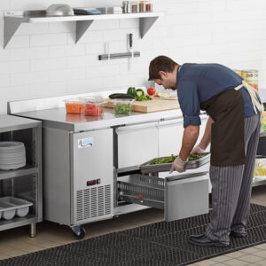 Refrigeration_Equipments_Worktop_Refrigerators_Counter_Height_Lease-Avantco_60-inch_2-drawer