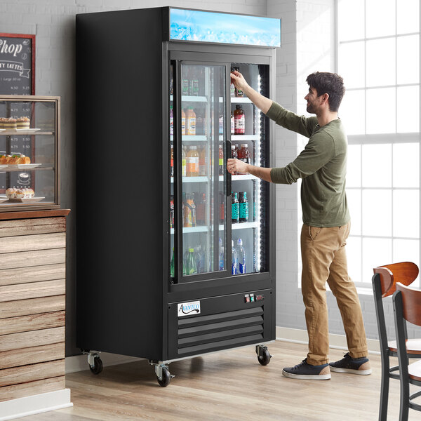 Refrigeration_Equipments_Merchandising_and_Display_Refrigeration_Glass_Door_Refrigerators_Lease-Avantco_GDS-33-HCB-40