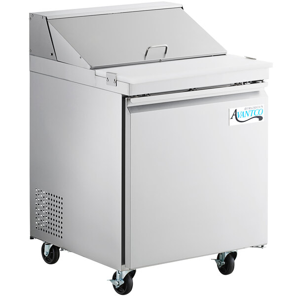 Refrigeration_Equipments_Refrigerated_prep_tables_Commercial_Sandwich_Salad_Preparation_Refrigerators_Lease-Avantco_SS-PT-27-HC-27
