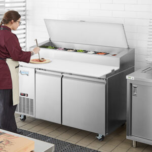 Refrigeration_Equipments_Refrigerated_Prep_Tables_Lease-Avantco_Pizza_prep table_SSPPT-260-60