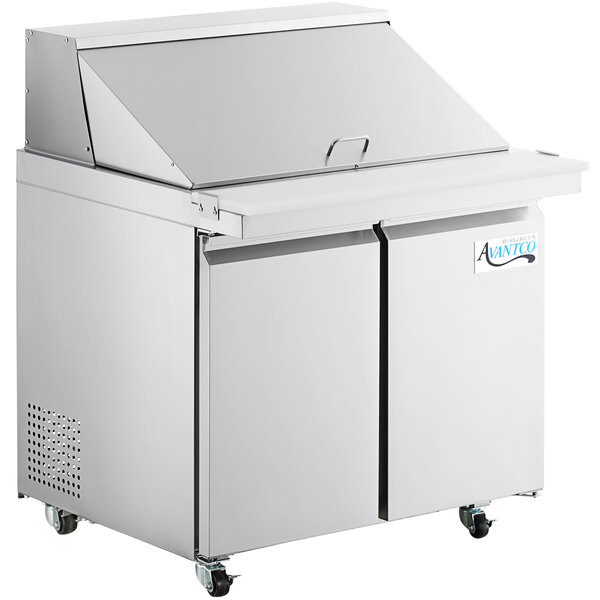 Refrigeration_Equipments_Refrigerated_prep_tables_Commercial_Sandwich_Salad_Preparation_Refrigerators_Lease-Avantco_SS-PT-36M-HC-36